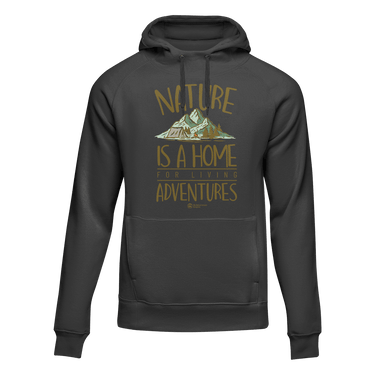 Nature Is A Home Adult Fleece Hooded Sweatshirt